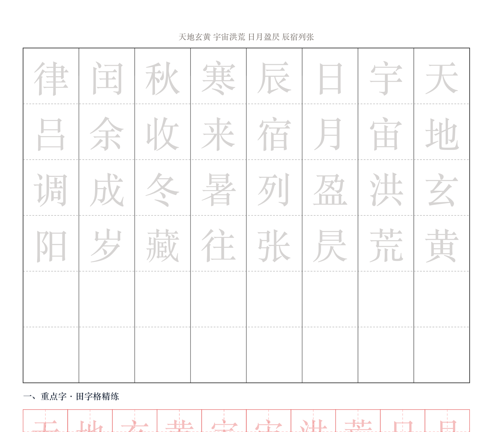 国学经典·千字文选段